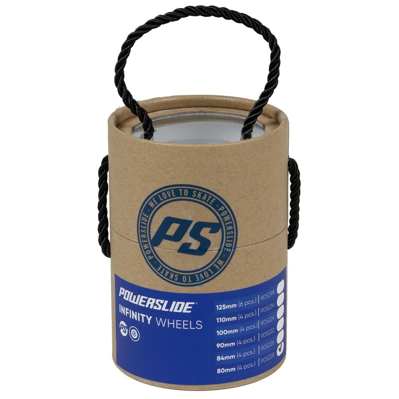 Powerslide Infinity Ii Wheels, Pack of 4, white, 80mm