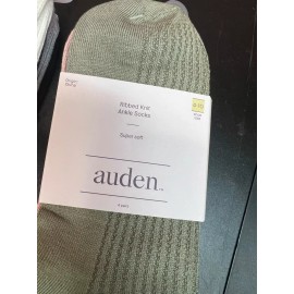 Auden 12 Pairs Women's Ultra Soft Rib/Smooth Knit Ankle Socks Auden 4-10 Variety