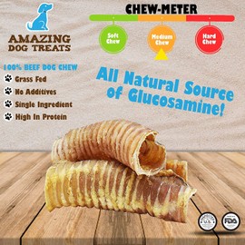 2 - 3 Inch Beef Trachea Rings (50 pcs/pck) - Premium Dog Chews- Great for Small Size Dogs - Excellent Source of Glucosamine and Chondroitin- Great for All Breeds