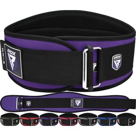 RDX Weight Training Belt Lifting Belt Neoprene Gym Muscle Training (XS, Purple)