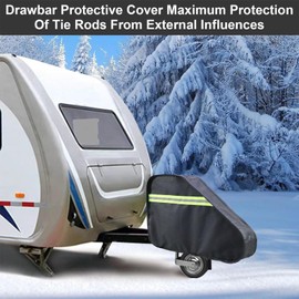 Hitch Cover - Car Hauler Caravan Hitch Protector | Coupling Lock Breathable 600d Oxford Cloth Towing Ball Waterproof Shade for Outdoor Travel Camping Protection