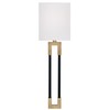 Capital Lighting 644711AB Bleeker Modern Flush Mounted Rectangular White Fabric