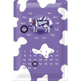 Milka calendar 22125 Nostalgic Art Metal Sign 20 x 30 CM
