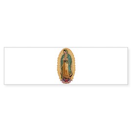 CafePress La Guadalupana Sticker (Bumper 10 Pk) 10"x3" Rectangle Bumper Sticker Car Decal (10 Pack)