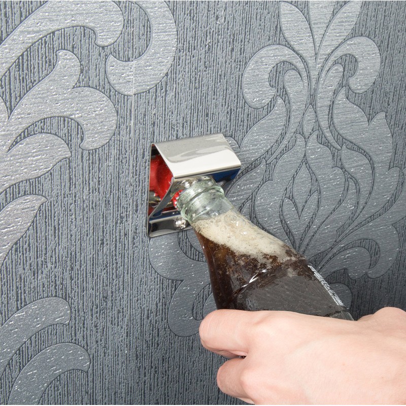 Croydex Britannia Stainless Steel Wall Mounted Bottle Opener