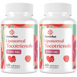 Liposomal Tocotrienols 1000mg Vitamin E Supplement, 2 Pack