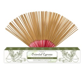 Upeace-Organic-Non-Toxic-Oriental-Cypress-Incense-Sticks (Bulk 86 Agarbatti Sticks) | 40 Minutes Long Lasting Burn for Positive Vibes, Meditation with Natural Scents, no Synthetic Essential Oils