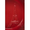 Le Creuset Eiffel Tower Collection Stoneware Pie Dish, 9", Cerise