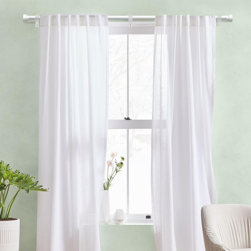 IFELS 2 Pack Heavy Duty Curtain Rods for Windows 28