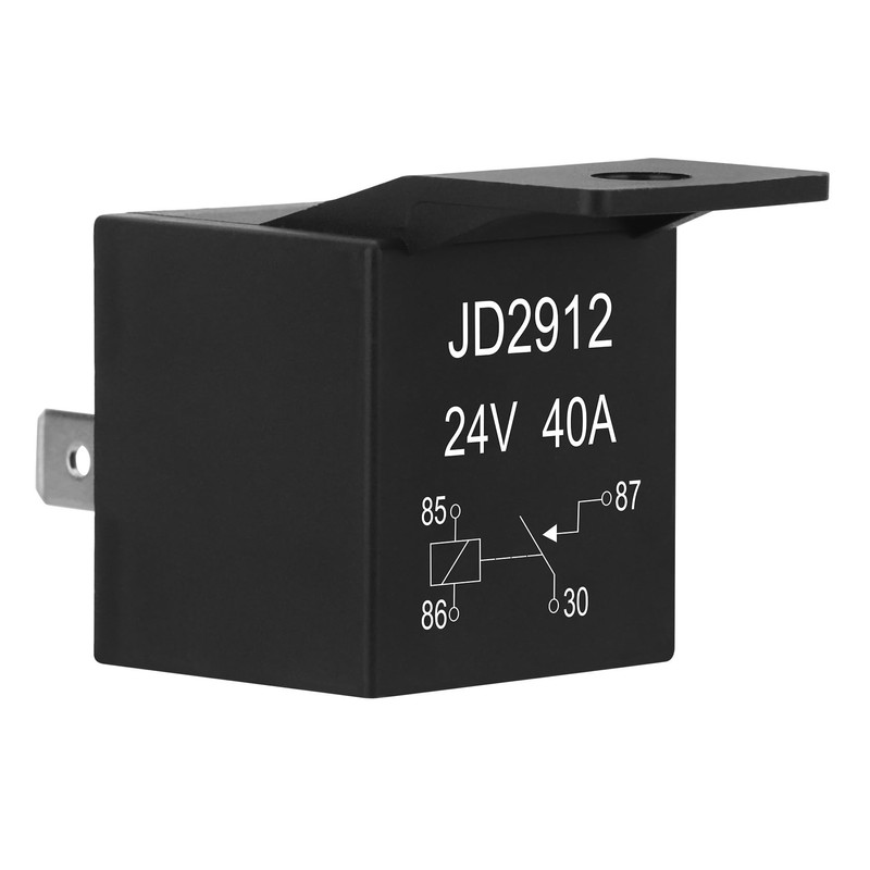 Weasch 2 Pack JD2912 Car Relay, 24V 40A, 4 Pins