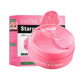 Rose Star Sky facial mask Star Sky Eye Mask moisturizes and reduces dark circles, fine lines, eye bags and eye masks. (Rose Star Sky facial mask 80g)