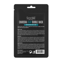 SOO'AE New York Charcoal Clay Bubble Mask Refreshing Pore Care - Set of 2