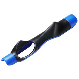 MIAHIAM Golf Grip Trainer, Golf Club Grip Trainer Tool, Golf Swing Trainers Correct Left Right Hand Position Blue 1 Pack