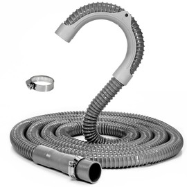 Funmit 8Ft Universal Washing Machine Drain Hose Flexible Extension Hose Fit for Most Household Washing Machines