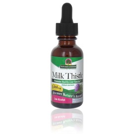 Natures Answer Milk Thistle with Organic-Alcohol 2000mg 1oz Extract | Promotes Liver Function | Natural Detoxifier | Digestion Support | Gluten-Free, Non-GMO, Vegan | 3 Pack