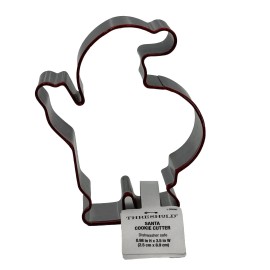 Threshold Christmas Cookies Cutter Threshold Santa Clause Silver With Red Décor 2 Pcs New
