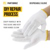PartsBroz Comfort-Fit Cotton Work Gloves | Breathable & Reusable |