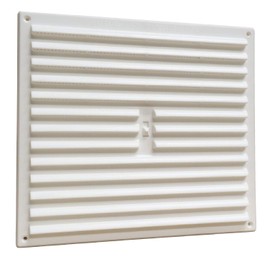 TIMCO 1210W White Timloc 9x9 Plastic Internal Hit and Miss Grille Vent