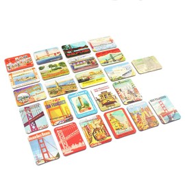 San Francisco Souvenirs Refrigerator Magnets Set of 24 Magnetic Fridge Magnet Home Decoration Accessories Arts Crafts