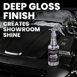 LANE'S Engine Dressing | Professional Engine Bay Cleaner and Protector Shine | Prevents Rubber Hoses Fading and Cracking | Easy to Use, Dust Resistant Degreaser & Detail Spray | 16 oz