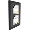 Creative Picture Frames Dual 8x14-inch Manhattan Black Double Diploma Frame