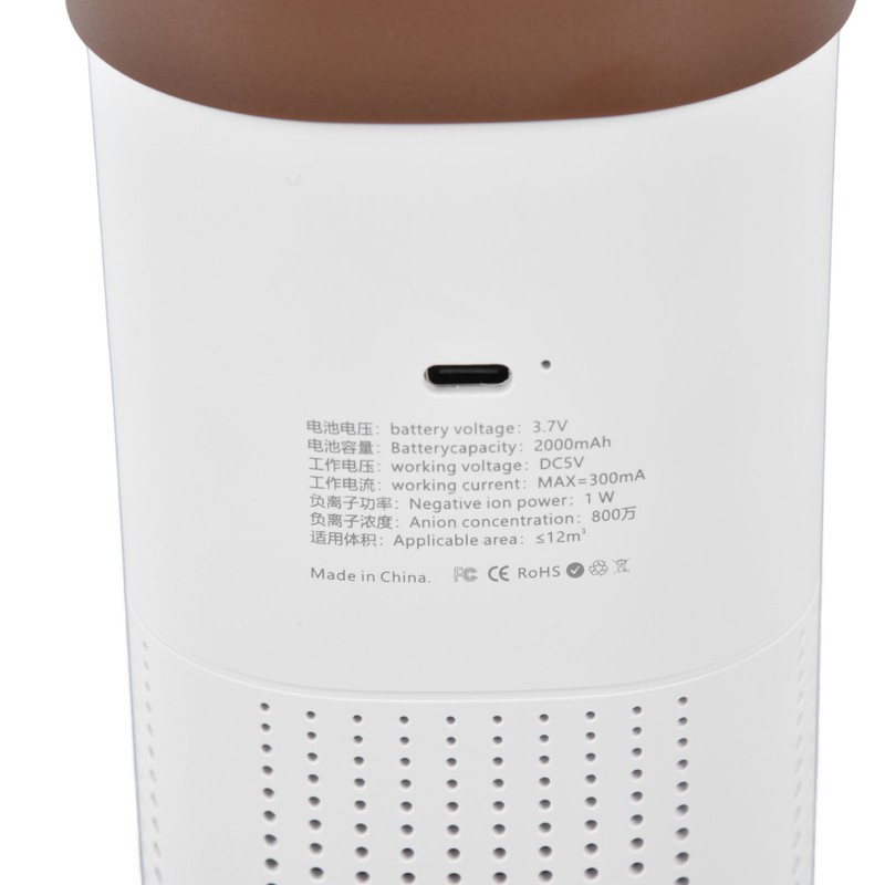 Air Purifier USB Charging 8 Million Negative Ions 360° Surround