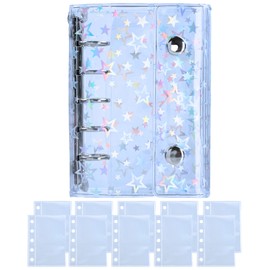 Archtypes Seal Book, Transparent Binder, Girls, Removable, M5, Sticker Notebook, Micro 5, Clear, Thick, (Set of 10 Popn Star Refills)
