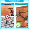 Lewufe Stainless Steel Brick Wall Clips, Brick Hooks Clamp Outdoor