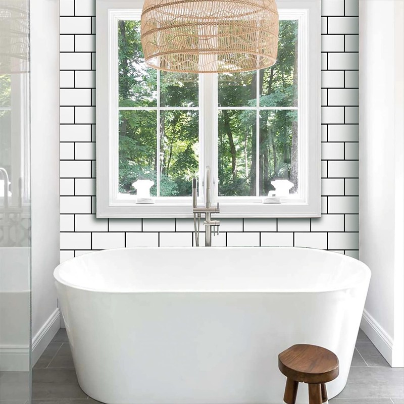 STICKGOO 10-Sheet Backsplash Peel and Stick Subway Tile, Self Adhesive
