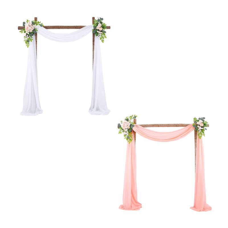 Wedding Decoration Arrangement Veil Arch Veil Background Veil Wedding Arch