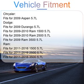 INGKAN 5.7L Engine Cylinder Head Gasket Kit w/Bolts Fits for Chrysler Aspen, Dodge Durango/Ram 1500/ Ram 2500/ Ram 3500, Ram 1500 2500 3500 5.7L V8 OHV OE HS26423PT