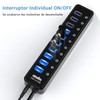 atolla Hub USB 3.0, 10 Puertos Multi USB 3.0 Hub