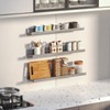 Lyeasw 24 inch Grey Floating Wall Shelves Set of 3,