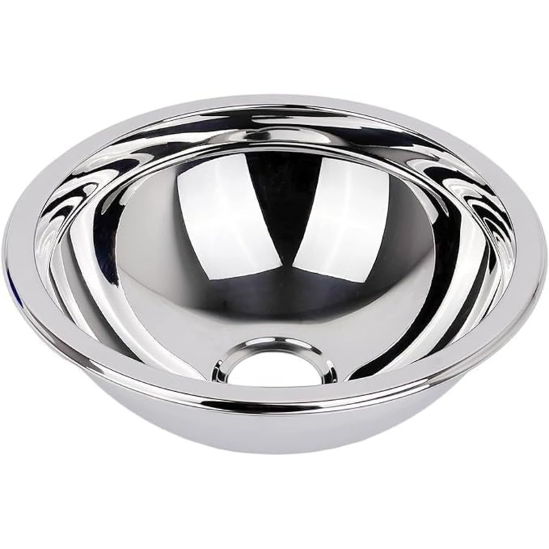 Caravan / Motorhome Sink Stainless Steel Round 260 mm, Depth