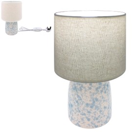 Lesser & Pavey Table Lamp with Shade for Home Decor & Living Room | Ideal Reading Light for Study & Bedroom | Led Desk Lamp for Home & Office | Desk Light for Students & Professionals