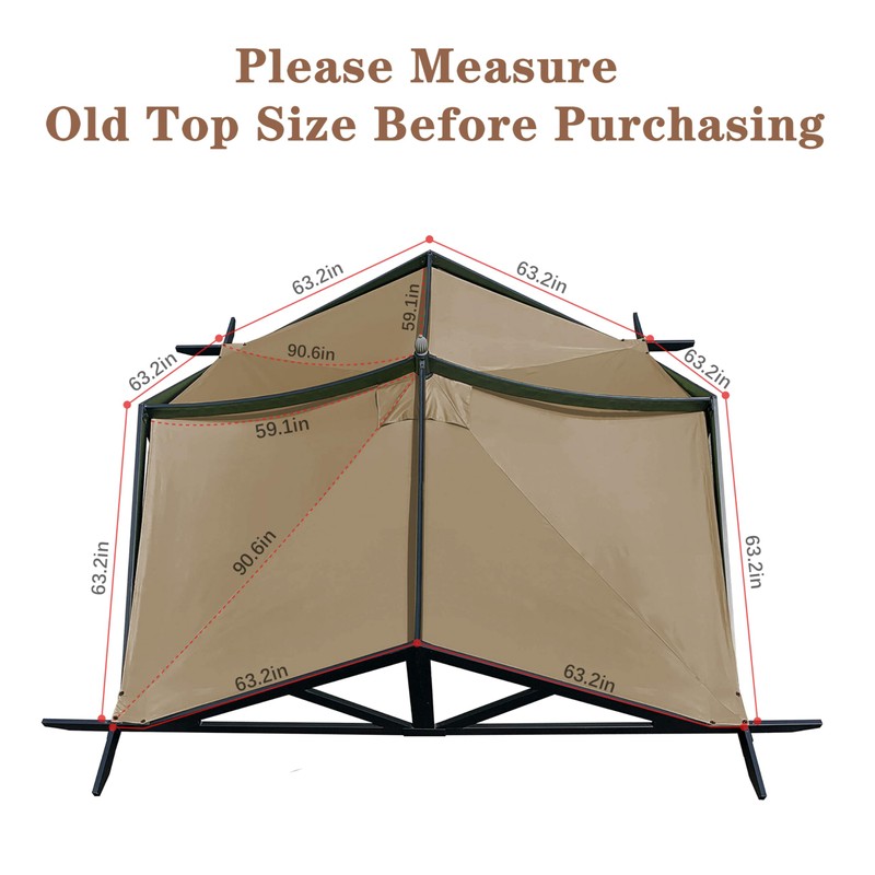 SCOCANOPY Replacement Top Fit for Lowe's Allen Roth 10X10 Ft