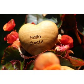 Thankgoods Wooden Heart Worry Stone - Say it with Heart, Hold