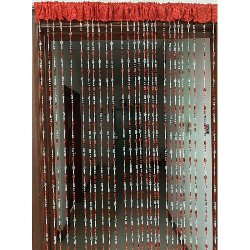 ZiDeTang Acrylic Beaded Door Curtain Décor Tassel Room Divider Curtain