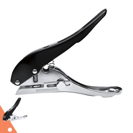 Lochzange Papier 6mm Einzellochstanze, lochstanzer Lochzange für Prüfplaketten, Multifunktion mit Skala Sichtfensterfür Büro, Holzwerkstatt