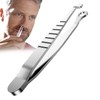 Ingrown Hair Tweezers - Nose Hair Clipper,Anti-Slip Round Tip Razor