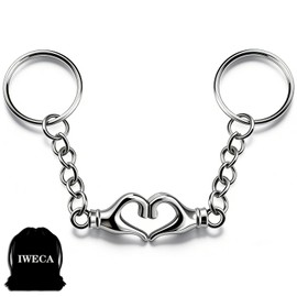 Iweca Couples Gifts For Bf Gf Cute Couple Gifts For Him Her Pinky Promise Keychain for Boyfriend Matching Couples Stuff for Husband Wife For Anniversary Stocking Stuffers Lesbian Stuff Gift For Heart