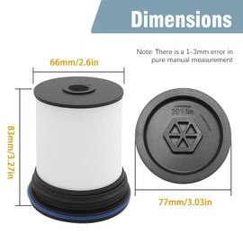 2 Pcs Diesel Fuel Filters, Replacement for Jeep Grand Cherokee 3.0L Diesel 2014-2017, Replaces 4726067AA, 04726067AA, K04726067AA