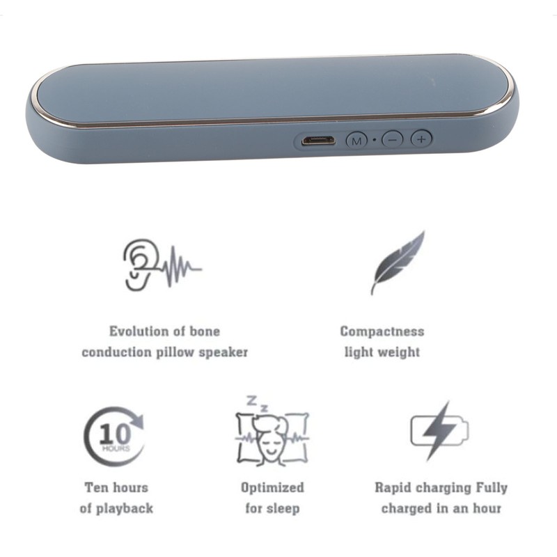 Under Pillow Speaker Portable Wireless Bluetooth Bone Conduction Pillow Speaker
