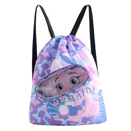 Swimming Bags for Kids,Dry Wet Separation Kids Swim Bag,Drawstring Bags for Children,Beach Bag,Sports Gym PE Bag,Waterproof Swimming Beach Backpack for Swimming Beach Pool School Gym Sports Travel