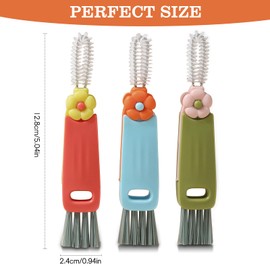 3 in 1 Cup Lid Gap Cleaning Brush Set,Multifunctional Bottle Cleaning Brush,Cup Cup Crevice Cleaning Tools,Water Bottle Cleaner Brush,Home Kitchen Cleaning Tools（3 Pack）