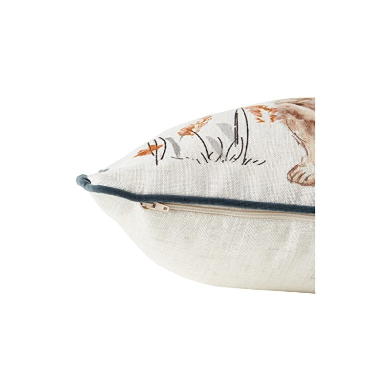 Evans Lichfield Oakwood Hare Cushion Cover, Multi, 43 x 43cm