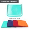 Sophico 11 Cup Rectangle Silicone Storage Cover Lids Replacement for