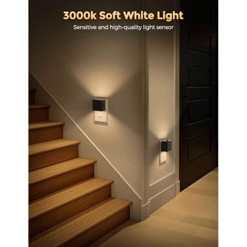 DORESshop LED Night Lights Plug into Wall [4 Pack], Plug