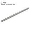 sourcing map 2Pcs M14 x 250mm Fully Threaded Rod 304