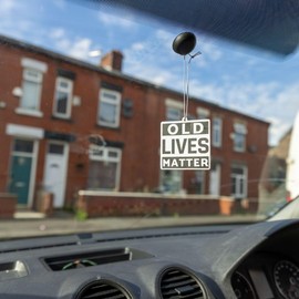 Old Lives Matter Air Freshener |Fantastic Car Present For Women Men Him Her Dad - Novelty Gift - Fun Gag Joke Birthday Accessories Funny Prank Christmas Stocking Filler….